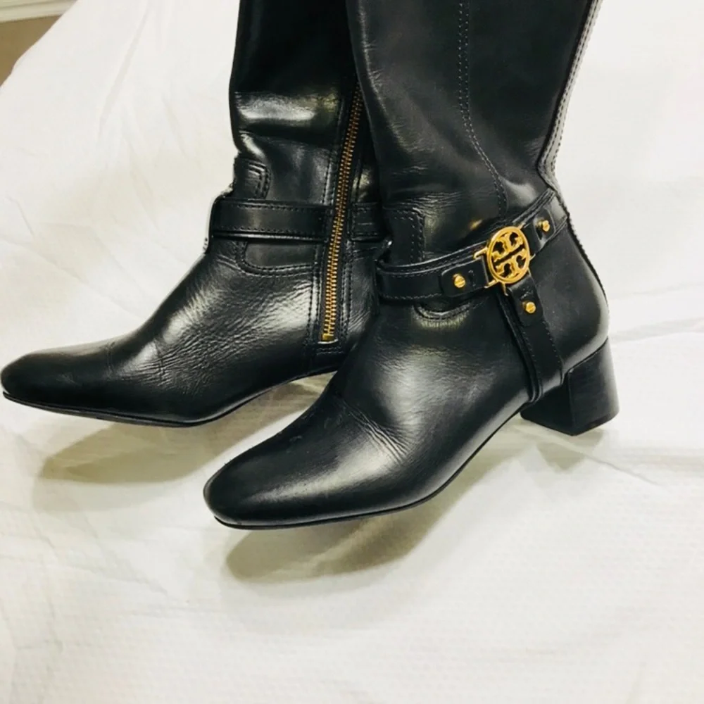 Tory Burch leather‎ heel boots